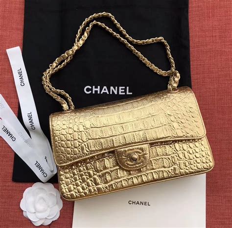 gold chanel bags|vintage chanel bag gold chain.